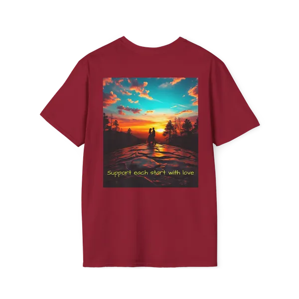 Support_Love_Sunset_T_Shirt_Couples_Graphic_Tee_Cardinal_Red
